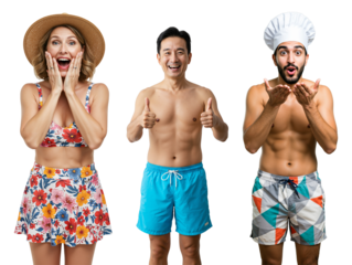 Laughing Adults in a Group, Enjoying the Summer Air