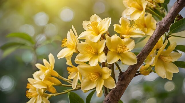 Yellow champaka flower