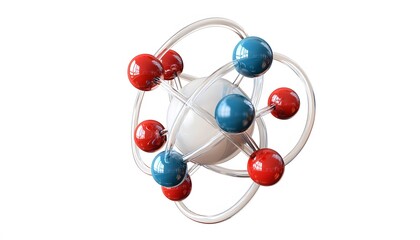 Obraz premium Abstract representation of atomic structure.