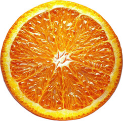 Close-up View of Orange Slice