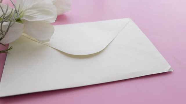 Creating a simple floral envelope arrangement