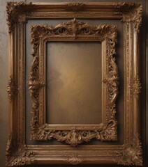 Intricate gilded frames, ornate details, aged patina,  golden,  old frames,  border