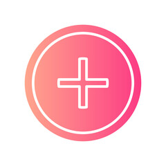 cross gradient icon
