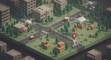 Drone Delivery System Revolutionizing Urban Logistics with Autonomous Aerial Vehicles