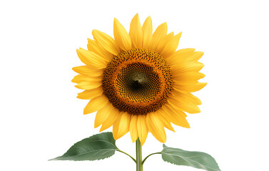 Fototapeta premium Sunflower flower isolated on a transparent background