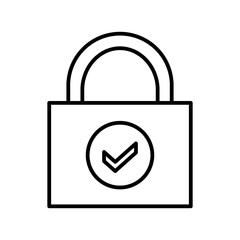 lock line icon