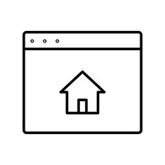 homepage line icon