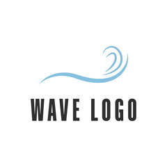 Obraz premium wave simple logo design creative idea