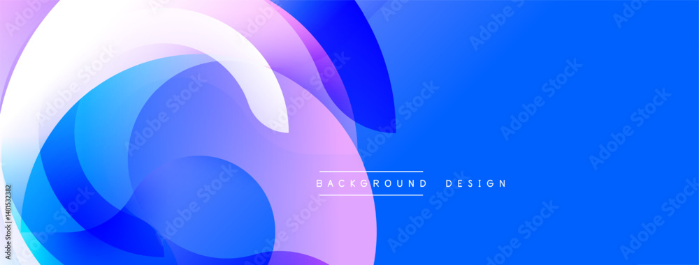 Poster abstract fluid shapes, blue purple gradients. modern design element, dynamic composition, smooth tra