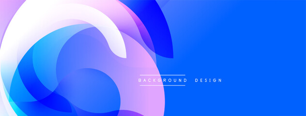 Abstract fluid shapes, blue purple gradients. Modern design element, dynamic composition, smooth transitions. Background suggests innovation, technology.