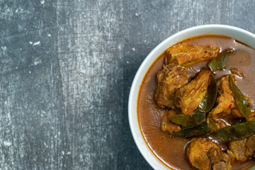 Spicy Pork Bone Curry, a local food from the southern region of Thailand