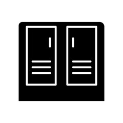 lockers glyph icon