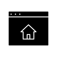 homepage glyph icon