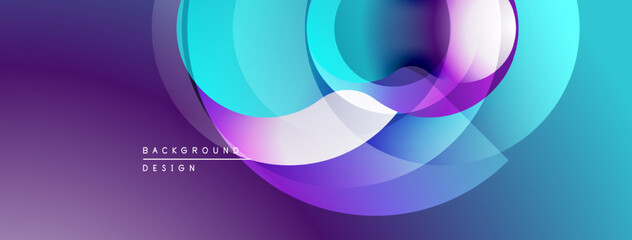 Abstract fluid shapes, vibrant colors blend. Gradient purple, blue hues create dynamic composition. Modern design element.