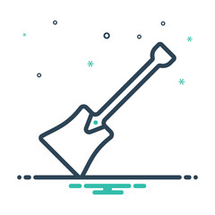 Mix icon for shovel
