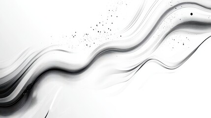 Abstract Grey Wave Background  Modern Design Element