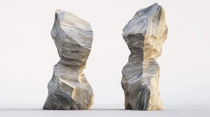 Abstract Stone Sculptures  Modern Minimalist Rock Art