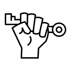 Obraz premium Core Values Line Symbol