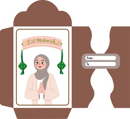 Envelope for lebaran with mohon maaf lahir batin