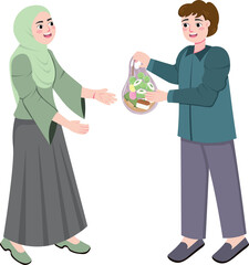 Street View of Ramadan Food Donation