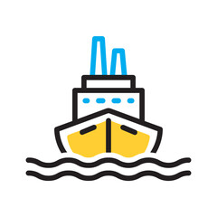 Vector multi color icon for Cruise