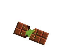 Viral Dubai Chocolate with pistachio