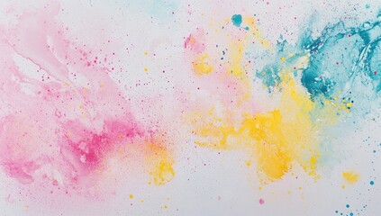 Abstract Colorful Paint Splashes