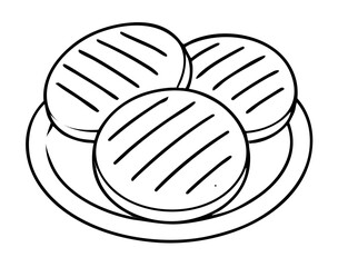 Arepas Delight a Traditional Latin American Flatbread Vector