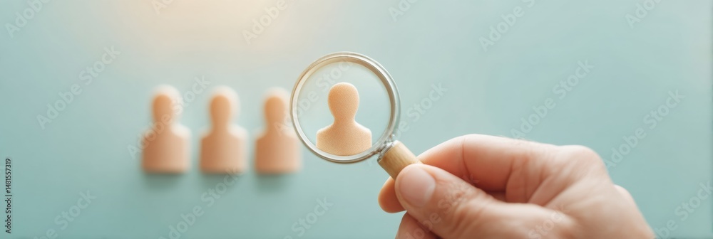 Poster ai-powered talent acquisition precision human resource selection through minimalist candidate screen