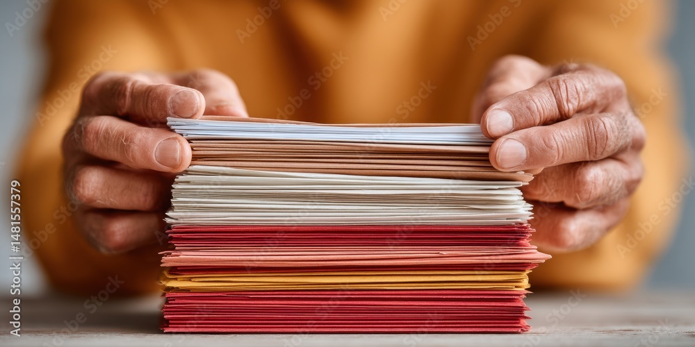 Aufkleber Minimalist Performance Analytics Tactile Document Management for Agile Workspace Optimization - Emerging Workflow Efficiency in Digital Transformation Era