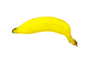 Ripe Banana isolated on a white background. Clipping path.