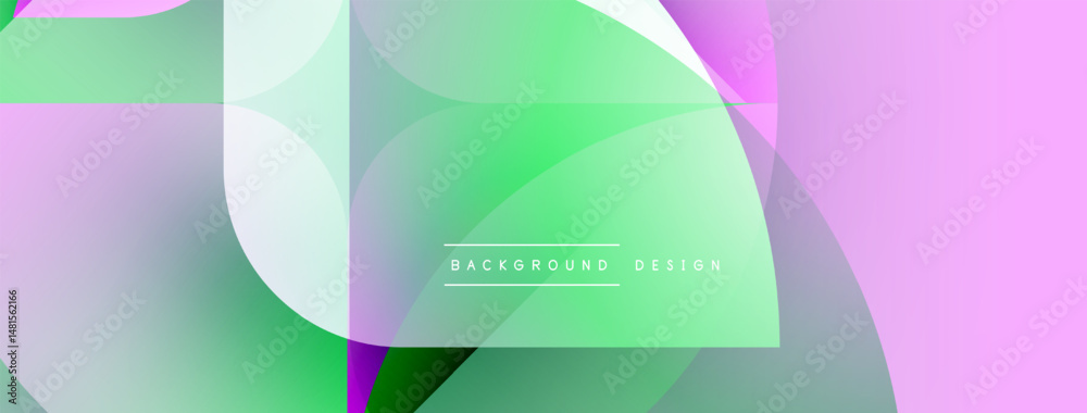 Fototapete Abstract fluid shapes, pastel colors blend. Modern design, gradient effects create dynamic composition. Soft hues, smooth transitions.