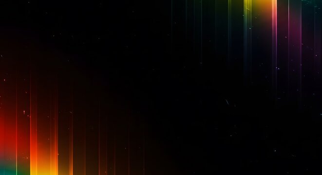 Colorful retro film grain texture with scratches and light leaks creates an abstract background