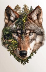 portrait of a wolf