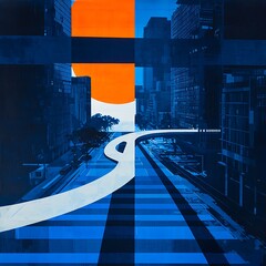 Fototapeta premium Urban Pathway, Abstract