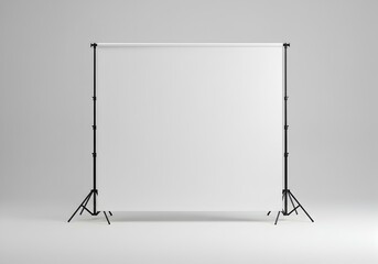 White Backdrop with Brick Wall Background