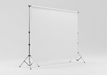 White Backdrop on Photography Stand