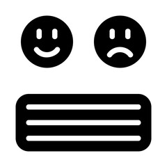 Fototapeta premium Sentiment Analysis Solid Icon
