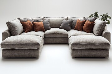 Comfortable oversized lounge sectional for living high resolution picture