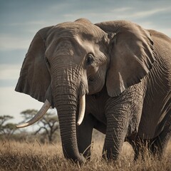 Naklejka premium Fun Elephant Line Drawing for Kids Book Cover