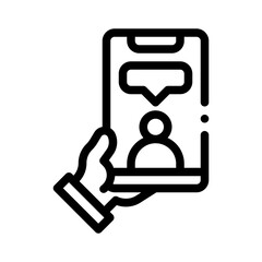 storytelling line icon