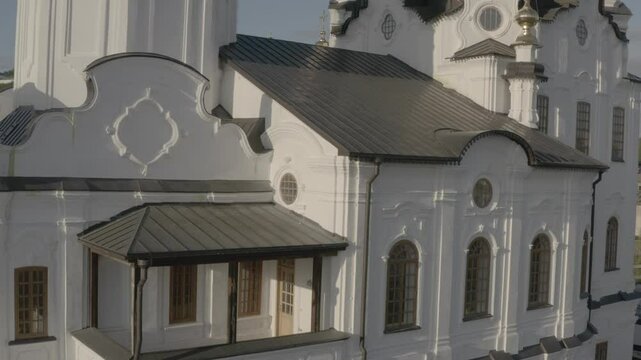 Tobolsk, Church of the Resurrection of Christ (Zachariah and Elizabeth), podgornaya part, Nizhny Posad, view of the Tobolsk white-stone Kremlin.
