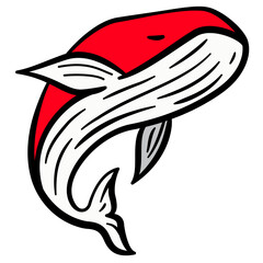 whale football logo