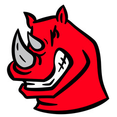 rhinoceros football logo