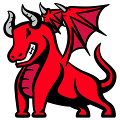 dragon football logo