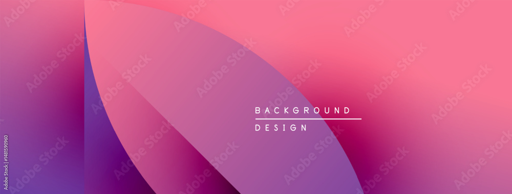 Poster abstract gradient background. pink, purple hues blend smoothly. modern design element for digital pr