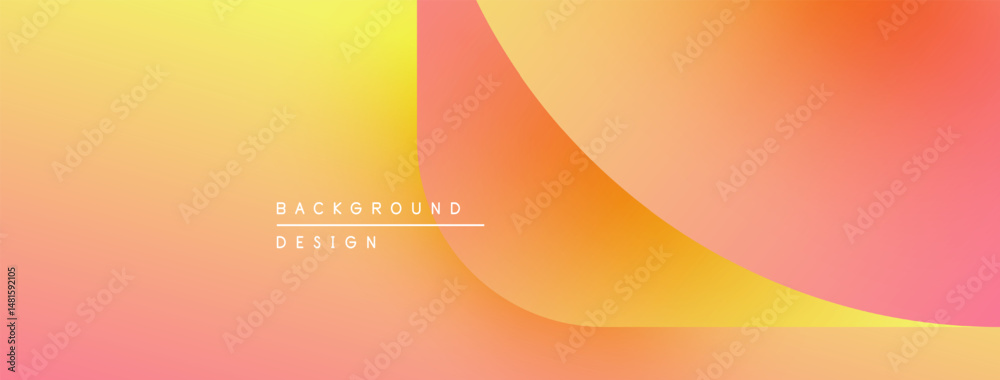 Poster Abstract gradient background. Warm colors blend, creating smooth transitions. Minimalist design with text overlay. Modern aesthetic.