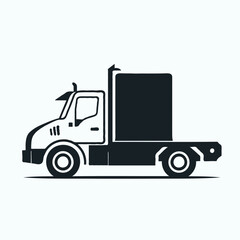 Silhouette of Pickup Truck 