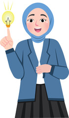 Clever Young Woman With Thoughtful Look