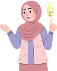 Thinking Girl Coming Up With Solution